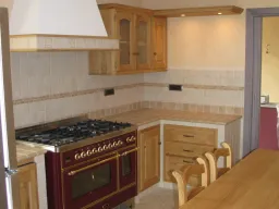 cucina legno chiaro angolo